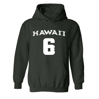 Hawaii - NCAA Women's Volleyball : Marnie Ursem - Replica Shersey Hooded Sweatshirt-0