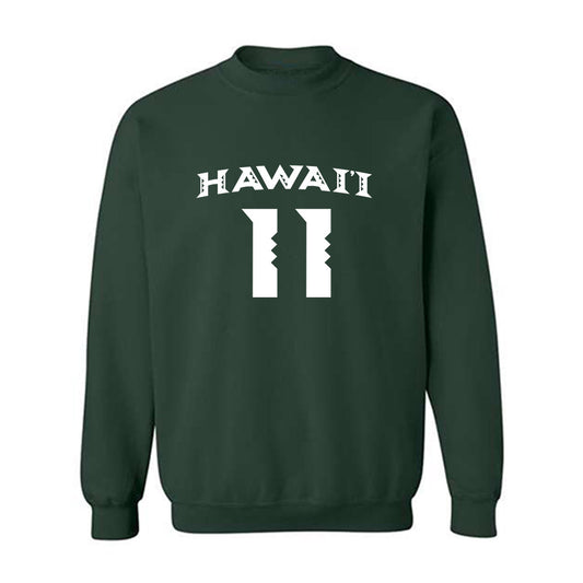 Hawaii - NCAA Women's Volleyball : Maeli Cormier - Replica Shersey Crewneck Sweatshirt-0