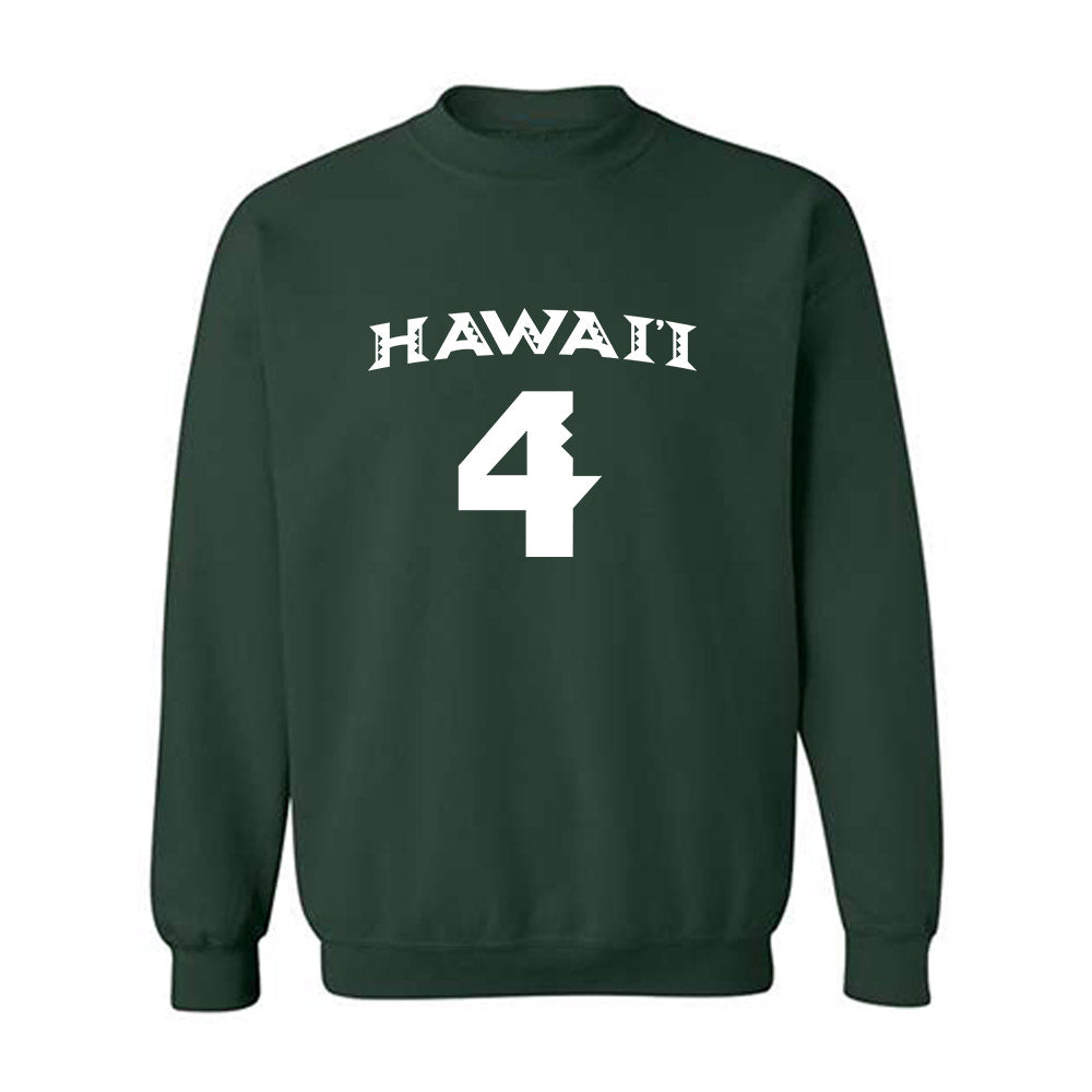 Hawaii - NCAA Women's Volleyball : Kahea Moriwaki - Replica Shersey Crewneck Sweatshirt-0
