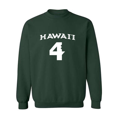 Hawaii - NCAA Women's Volleyball : Kahea Moriwaki - Replica Shersey Crewneck Sweatshirt-0