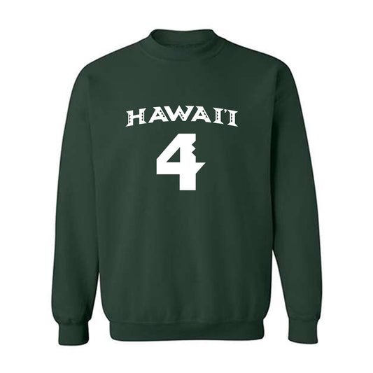 Hawaii - NCAA Women's Volleyball : Kahea Moriwaki - Replica Shersey Crewneck Sweatshirt-0