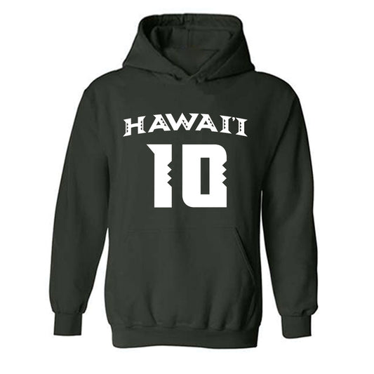 Hawaii - NCAA Women's Volleyball : Cha'lei Reid - Replica Shersey Hooded Sweatshirt-0