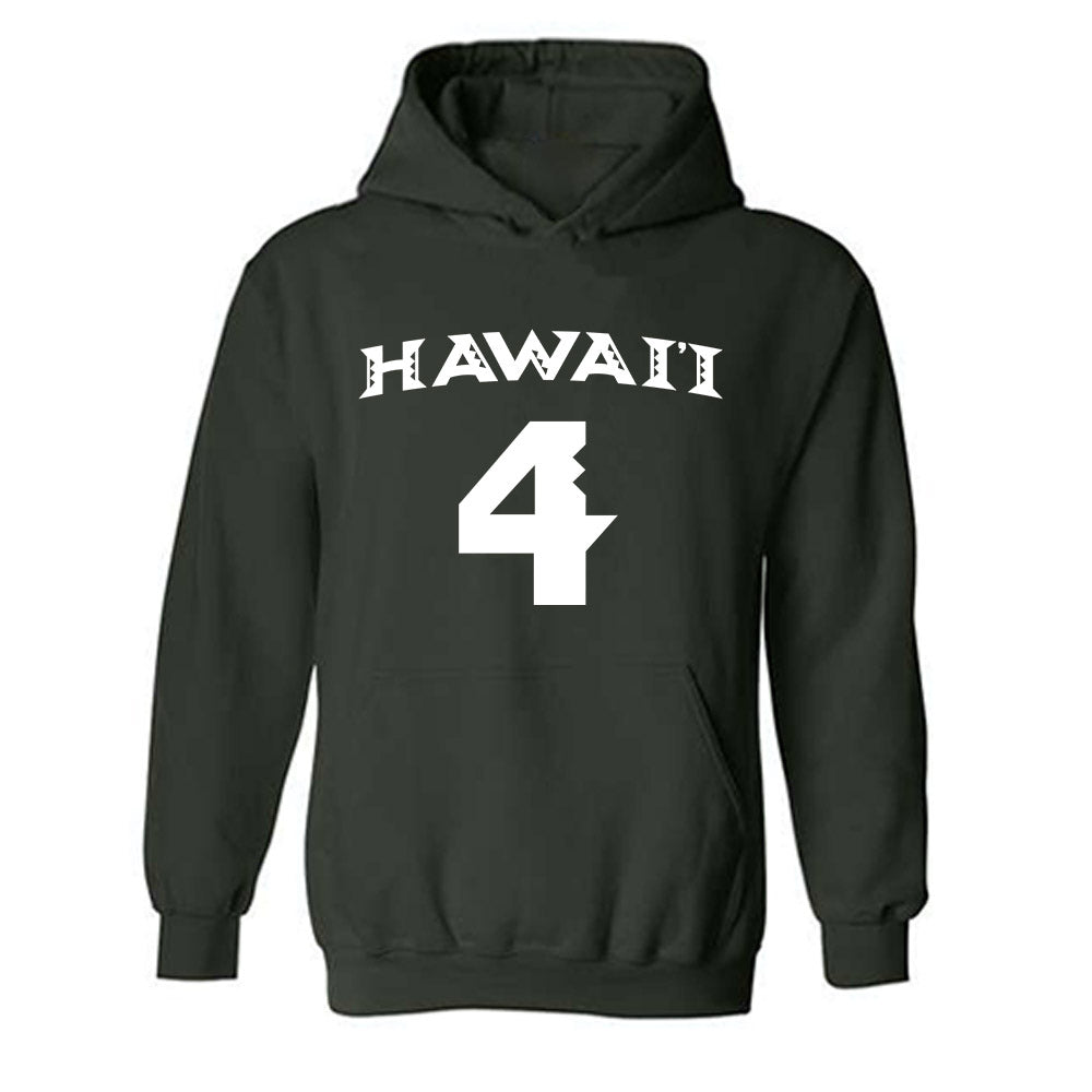 Hawaii - NCAA Women's Volleyball : Kahea Moriwaki - Replica Shersey Hooded Sweatshirt-0