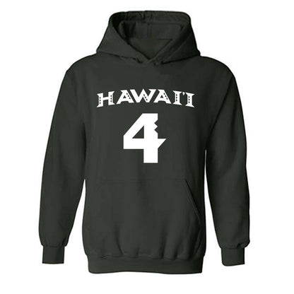 Hawaii - NCAA Women's Volleyball : Kahea Moriwaki - Replica Shersey Hooded Sweatshirt-0