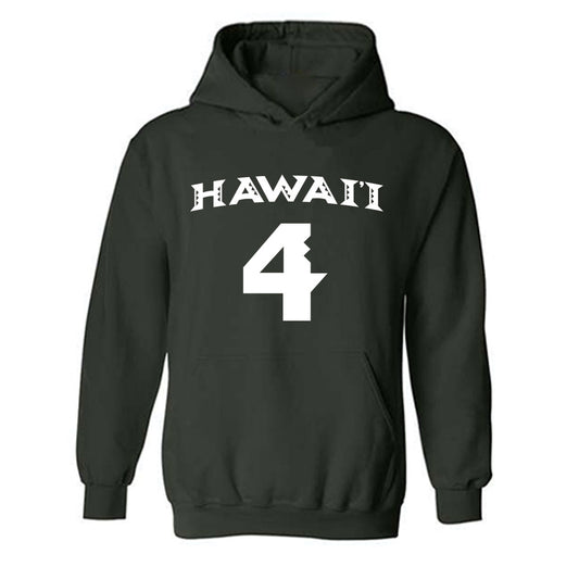 Hawaii - NCAA Women's Volleyball : Kahea Moriwaki - Replica Shersey Hooded Sweatshirt-0