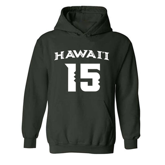 Hawaii - NCAA Women's Volleyball : Leilani Lopez - Replica Shersey Hooded Sweatshirt-0