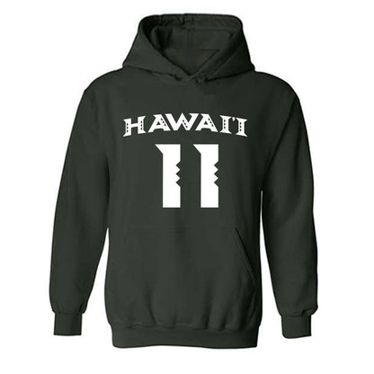 Hawaii - NCAA Women's Volleyball : Maeli Cormier - Replica Shersey Hooded Sweatshirt-0