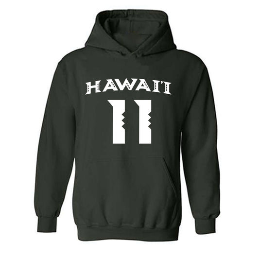 Hawaii - NCAA Women's Volleyball : Maeli Cormier - Replica Shersey Hooded Sweatshirt-0