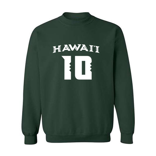 Hawaii - NCAA Women's Volleyball : Cha'lei Reid - Replica Shersey Crewneck Sweatshirt-0