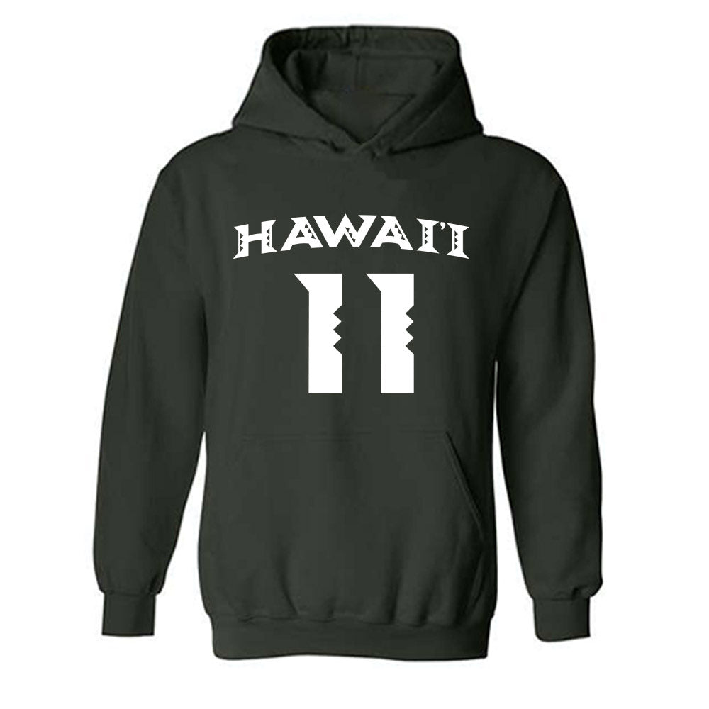 Hawaii - NCAA Women's Volleyball : Maeli Cormier - Replica Shersey Hooded Sweatshirt-0