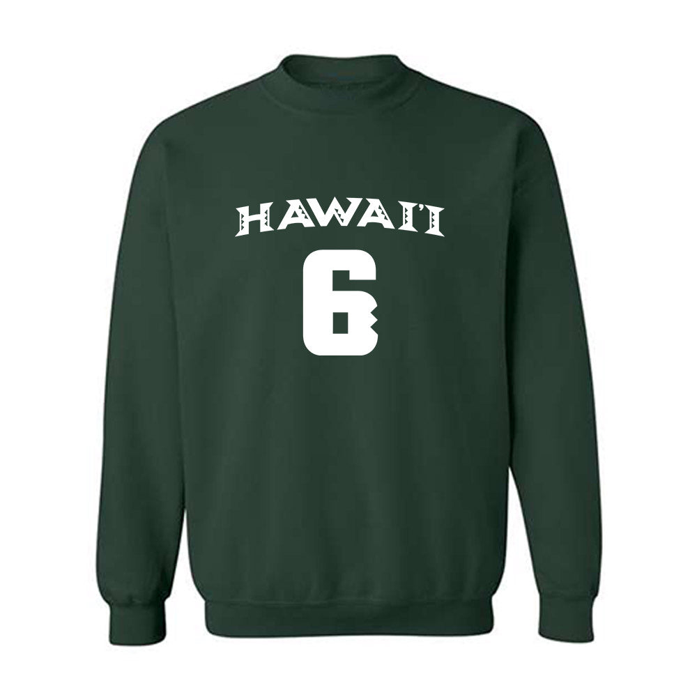 Hawaii - NCAA Women's Volleyball : Marnie Ursem - Replica Shersey Crewneck Sweatshirt-0