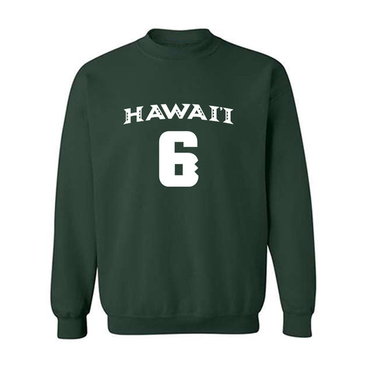 Hawaii - NCAA Women's Volleyball : Marnie Ursem - Replica Shersey Crewneck Sweatshirt-0