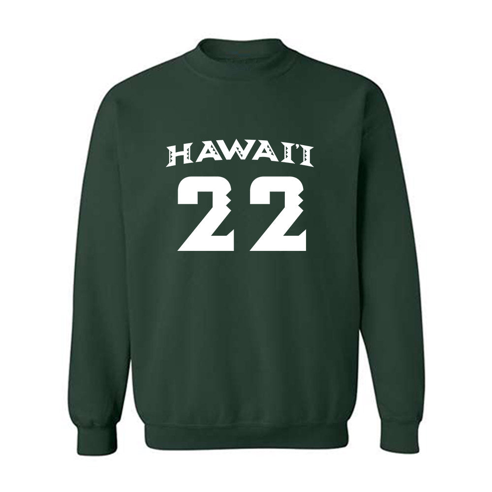 Hawaii - NCAA Women's Volleyball : Panna Ratkai - Replica Shersey Crewneck Sweatshirt-0