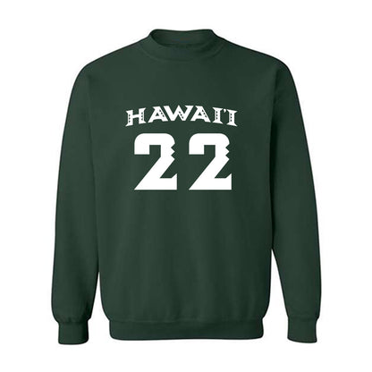 Hawaii - NCAA Women's Volleyball : Panna Ratkai - Replica Shersey Crewneck Sweatshirt-0