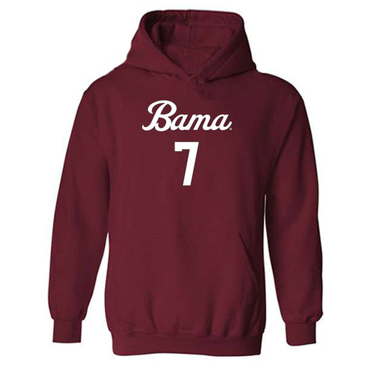 Alabama - NCAA Women's Volleyball : Bridget Fuentez - Replica Shersey Hooded Sweatshirt