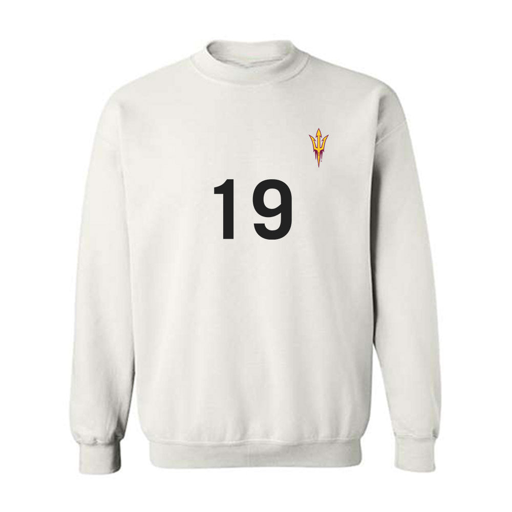 Arizona State - NCAA Women's Soccer : Sierra Bergen - Replica Shersey Crewneck Sweatshirt-0