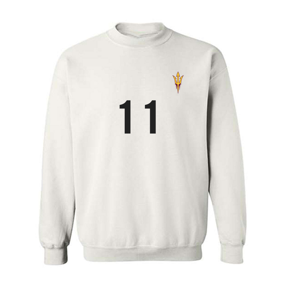 Arizona State - NCAA Women's Soccer : Addison Baltodano - Replica Shersey Crewneck Sweatshirt-0