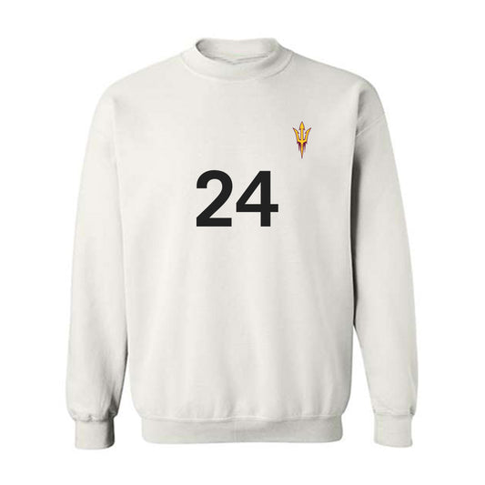 Arizona State - NCAA Women's Soccer : Natalie Drotzmann - Replica Shersey Crewneck Sweatshirt-0
