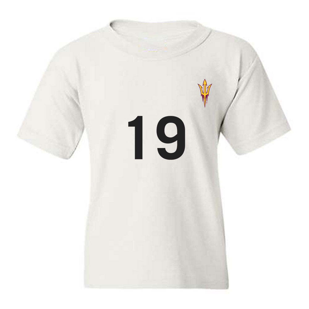 Arizona State - NCAA Women's Soccer : Sierra Bergen - Replica Shersey Youth T-Shirt-0