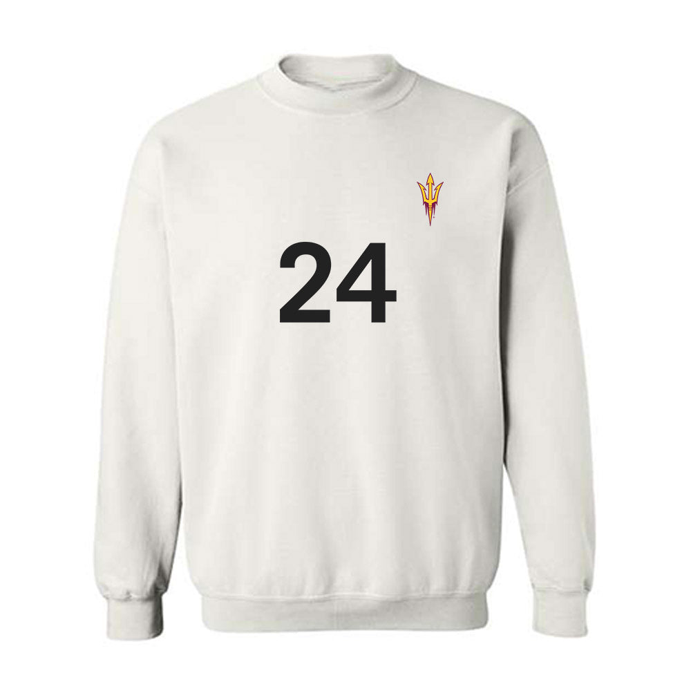 Arizona State - NCAA Women's Soccer : Katherine Ozard - Replica Shersey Crewneck Sweatshirt-0