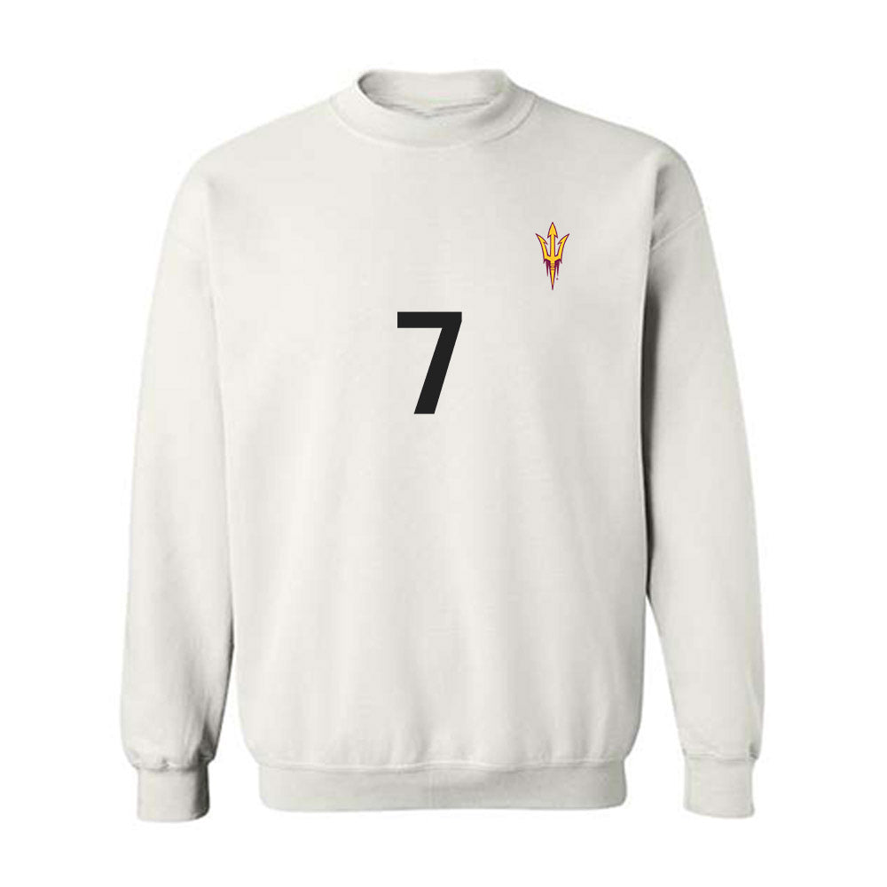 Arizona State - NCAA Women's Soccer : Tatum Thomason - Replica Shersey Crewneck Sweatshirt-0