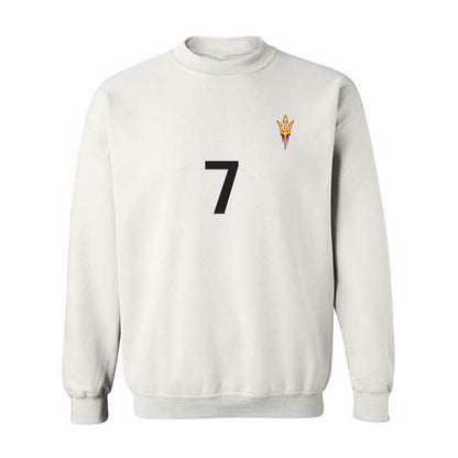 Arizona State - NCAA Women's Soccer : Tatum Thomason - Replica Shersey Crewneck Sweatshirt-0