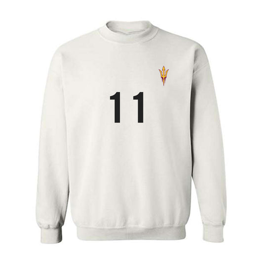 Arizona State - NCAA Women's Soccer : Addison Baltodano - Replica Shersey Crewneck Sweatshirt-0