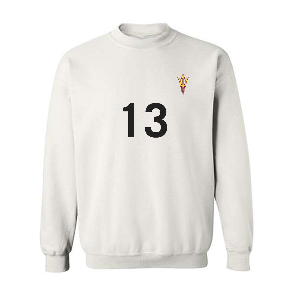 Arizona State - NCAA Women's Soccer : Miki Hayashi - Replica Shersey Crewneck Sweatshirt-0