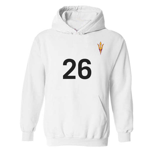 Arizona State - NCAA Women's Soccer : Ella Kettles - Replica Shersey Hooded Sweatshirt