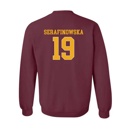 Arizona State - NCAA Women's Volleyball : Antonina Serafinowska - Replica Shersey Crewneck Sweatshirt-1