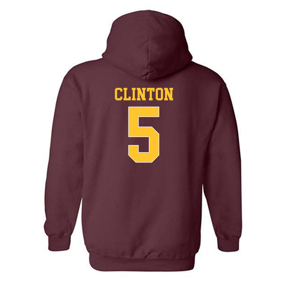 Arizona State - NCAA Women's Volleyball : Aniya Clinton - Replica Shersey Hooded Sweatshirt-1