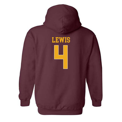 Arizona State - NCAA Women's Volleyball : Ella Lewis - Replica Shersey Hooded Sweatshirt-1