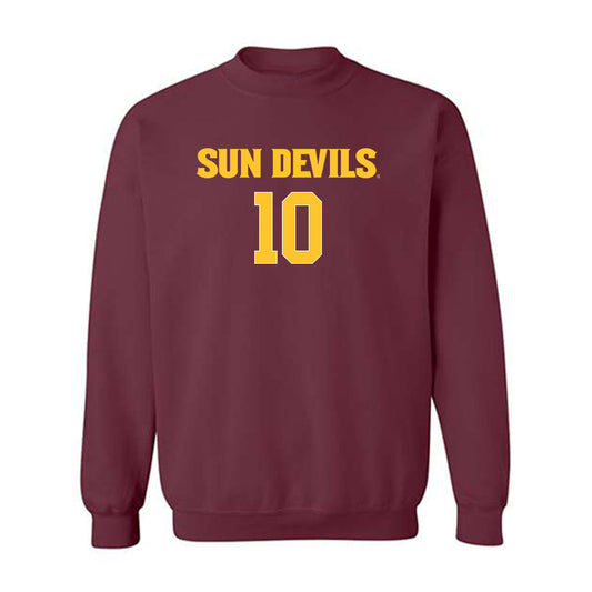 Arizona State - NCAA Women's Volleyball : Noemie Glover - Replica Shersey Crewneck Sweatshirt-0