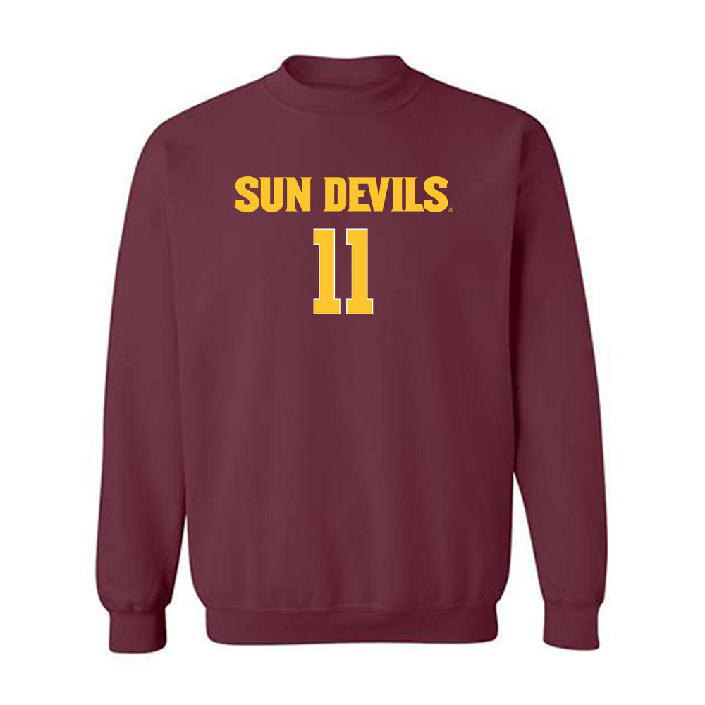 Arizona State - NCAA Women's Volleyball : Isabella Costantini - Replica Shersey Crewneck Sweatshirt-0