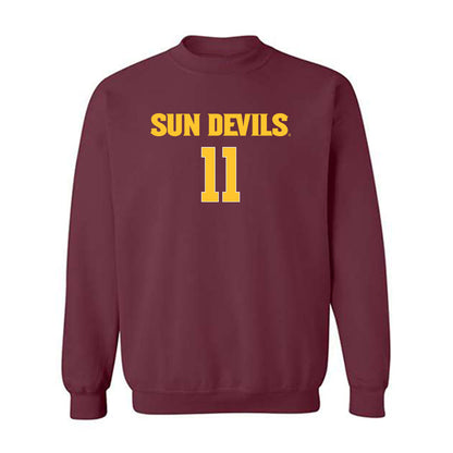 Arizona State - NCAA Women's Volleyball : Isabella Costantini - Replica Shersey Crewneck Sweatshirt-0