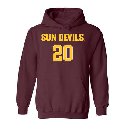 Arizona State - NCAA Women's Volleyball : Grace Martin - Replica Shersey Hooded Sweatshirt-0