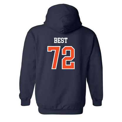 Auburn - NCAA Football : Cole Best - Generic Shersey Hooded Sweatshirt-1