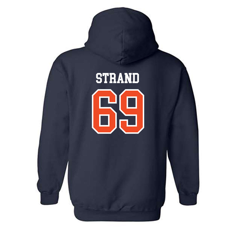 Auburn - NCAA Football : Jacob Strand - Generic Shersey Hooded Sweatshirt-1