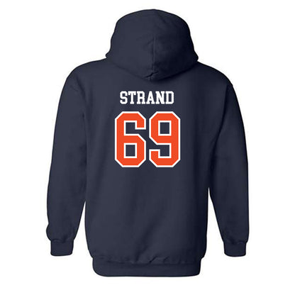 Auburn - NCAA Football : Jacob Strand - Generic Shersey Hooded Sweatshirt-1