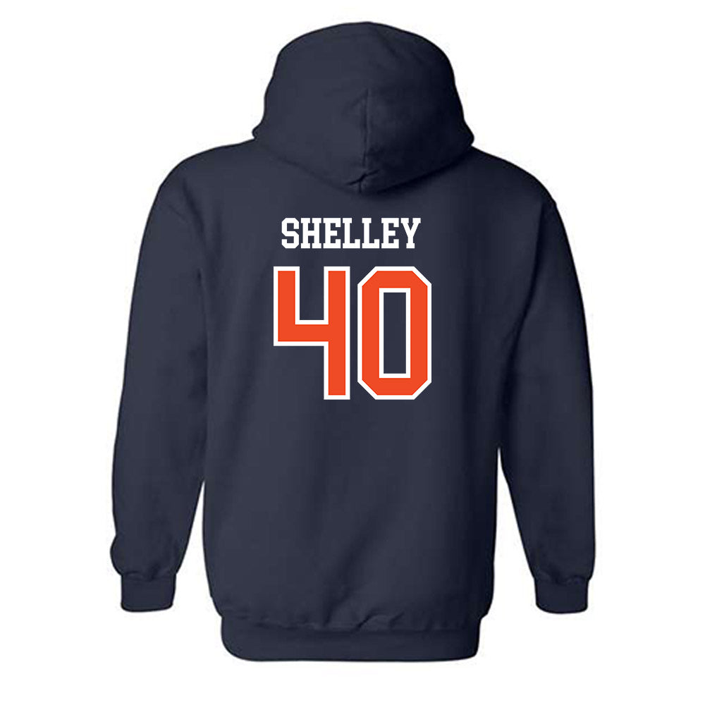Auburn - NCAA Baseball : Wade Shelley - Generic Shersey Hooded Sweatshirt-1