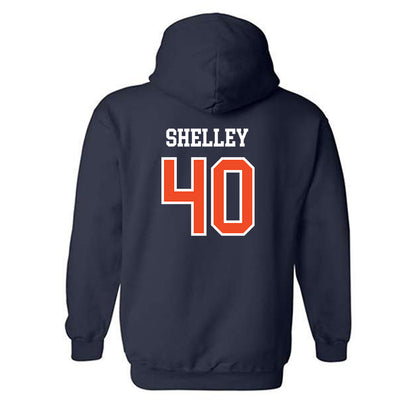 Auburn - NCAA Baseball : Wade Shelley - Generic Shersey Hooded Sweatshirt-1