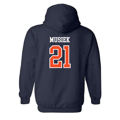 Auburn - NCAA Women's Soccer : Emma Musiek - Generic Shersey Hooded Sweatshirt-1