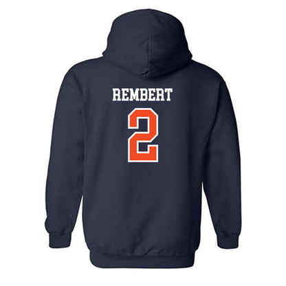 Auburn - NCAA Baseball : Chris Rembert - Generic Shersey Hooded Sweatshirt-1