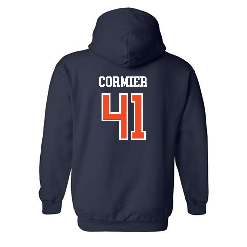 Auburn - NCAA Baseball : LJ Cormier - Generic Shersey Hooded Sweatshirt-1