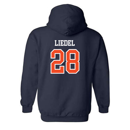 Auburn - NCAA Baseball : Carson Liedel - Generic Shersey Hooded Sweatshirt-1