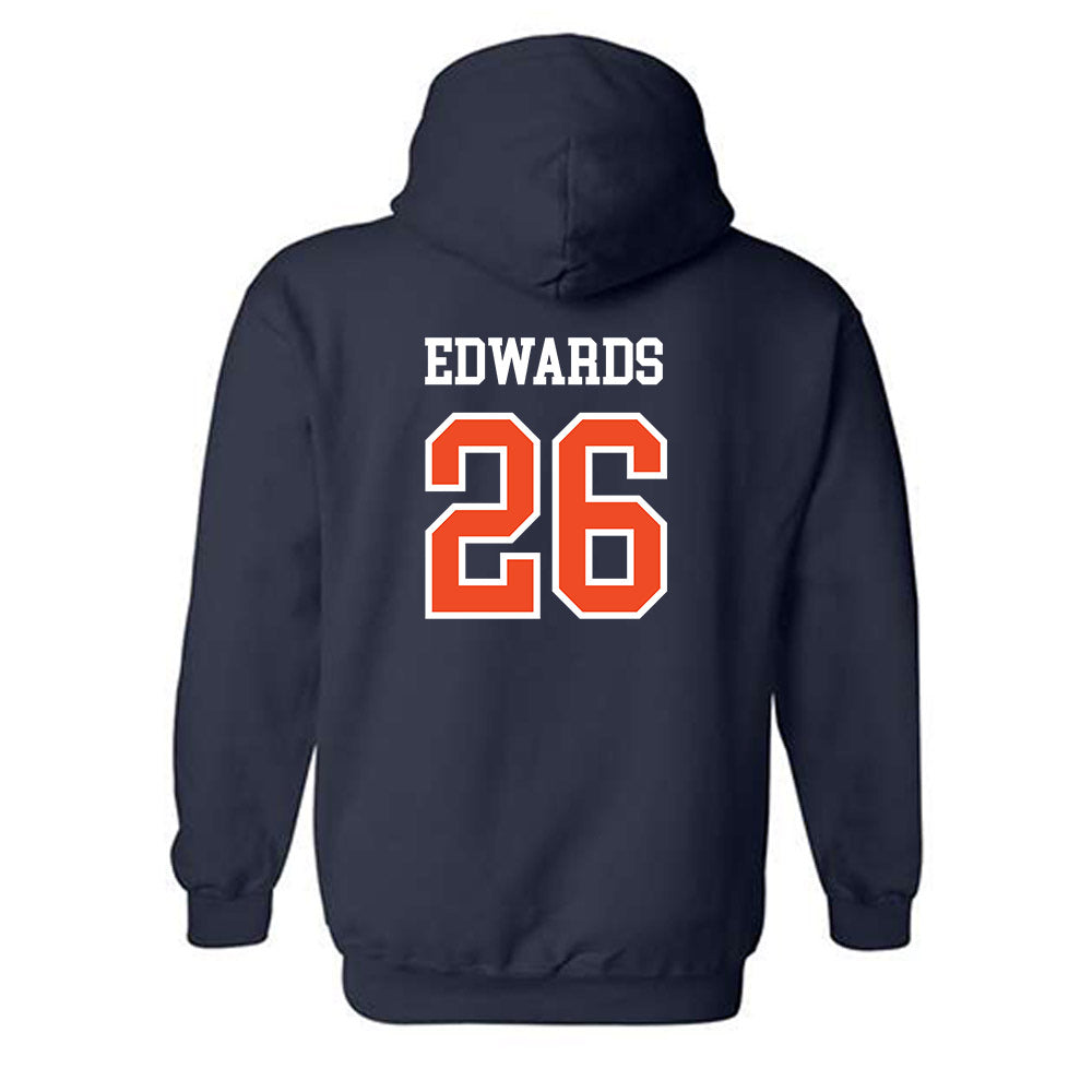 Auburn - NCAA Women's Soccer : Emily Edwards - Generic Shersey Hooded Sweatshirt-1