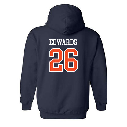 Auburn - NCAA Women's Soccer : Emily Edwards - Generic Shersey Hooded Sweatshirt-1