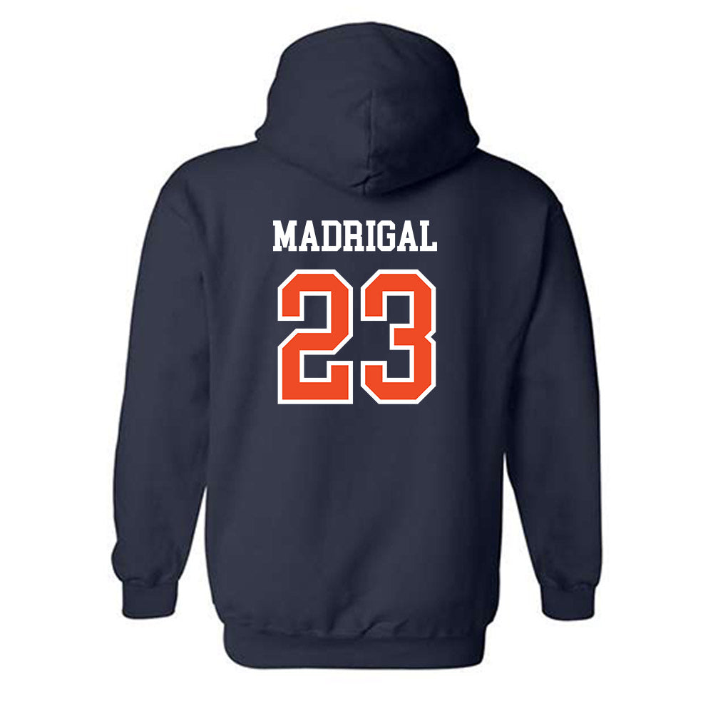Auburn - NCAA Baseball : Eddie Madrigal - Generic Shersey Hooded Sweatshirt-1