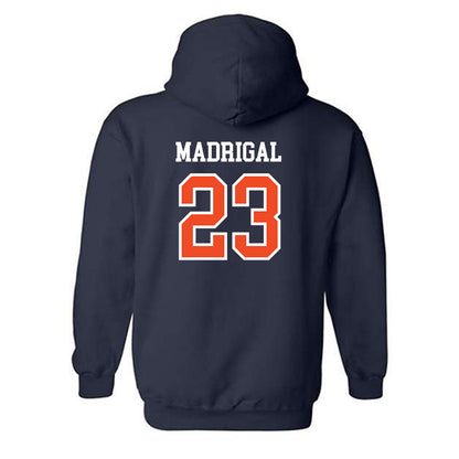 Auburn - NCAA Baseball : Eddie Madrigal - Generic Shersey Hooded Sweatshirt-1