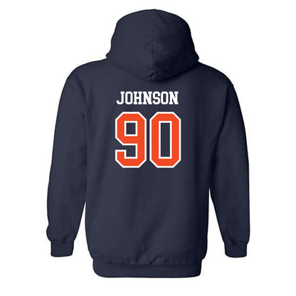 Auburn - NCAA Football : Nathan Johnson - Generic Shersey Hooded Sweatshirt-1